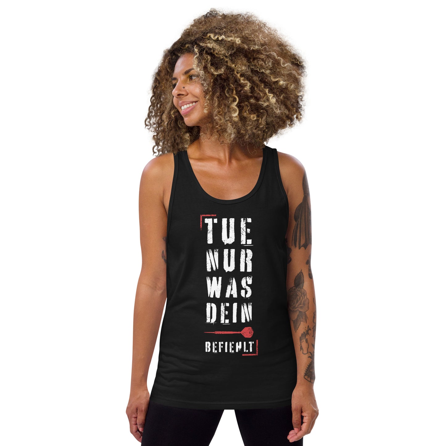 Tank Top Unisex Muskelshirt Trainingstop Dart Befehl Grunge by Lupo