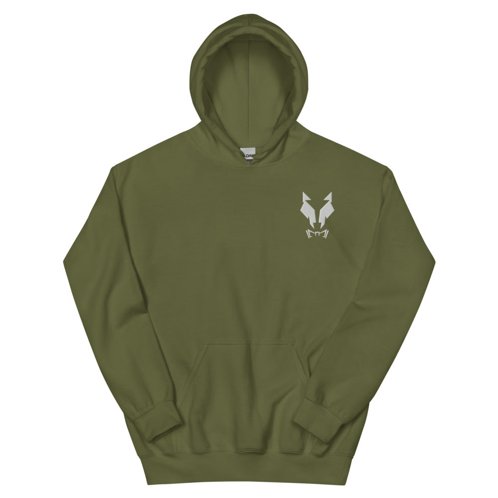 Kapuzenpullover Sweater Hoodie Unisex Lupo Stickerei w