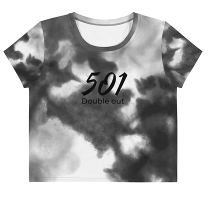 Crop-Top Batik bauchfreies T-Shirt Damen 501 DO