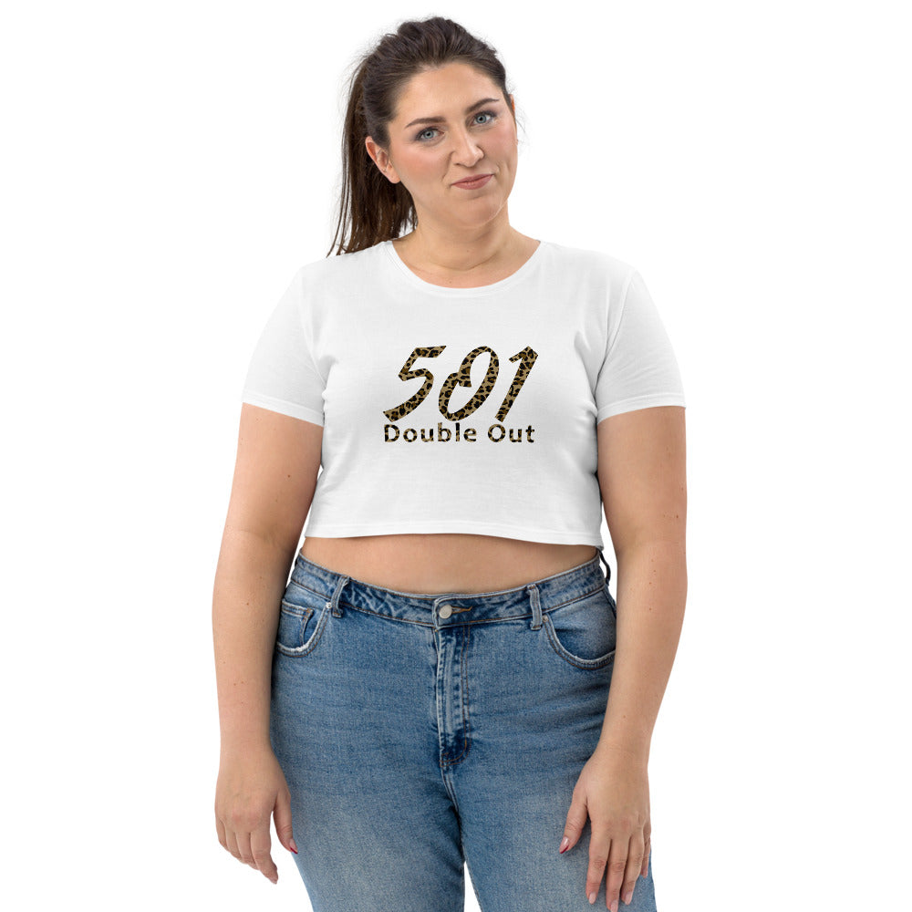 Organisches Crop-Top Bauchfrei Kurzes T-Shirt Damen 501 DO Leo