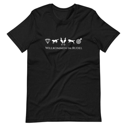 Kurzärmeliges T-Shirt Unisex Lupo "Willkommen im Rudel"