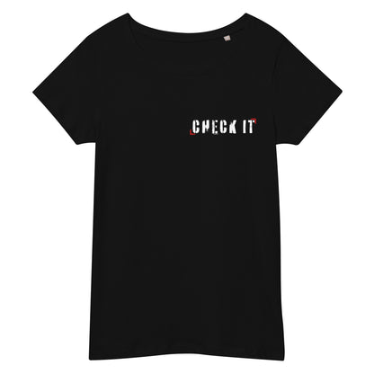 Basic Bio T-Shirt Damen Check it Grunge by Lupo